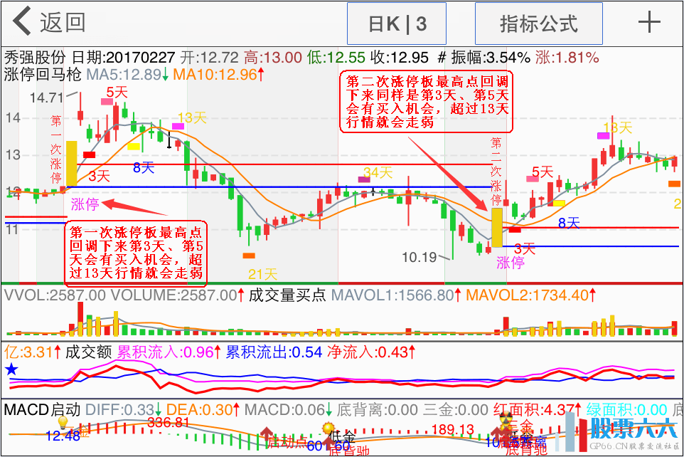 盯盘系统涨停回马枪主图