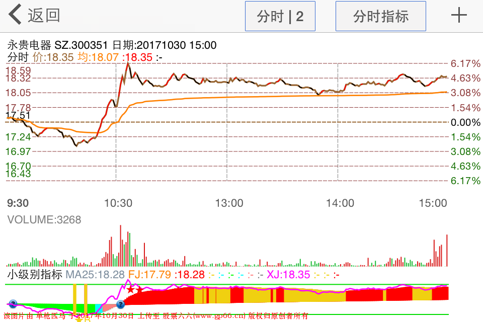 盯盘系统分时副图