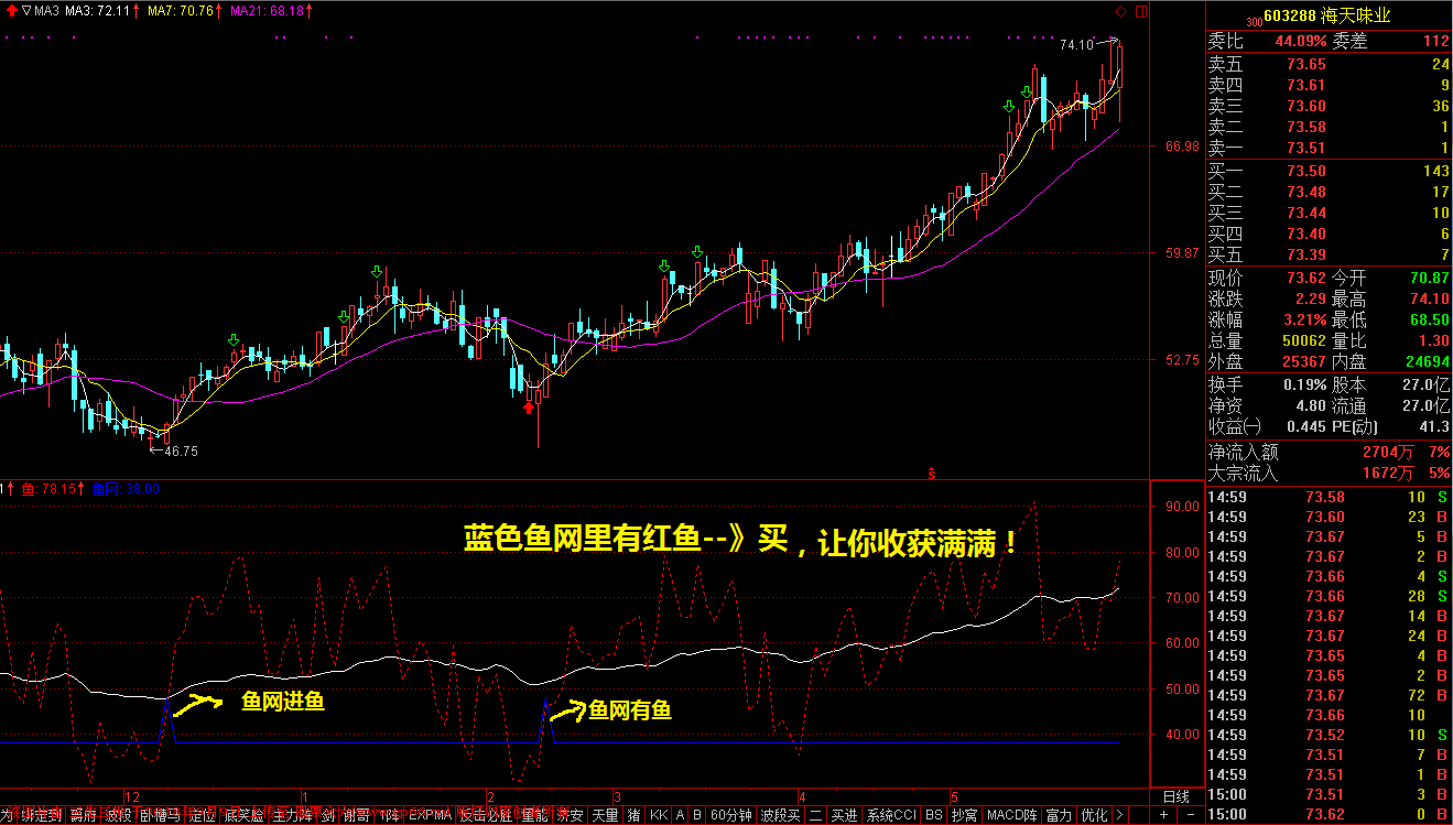 鱼网兜鱼无未来副图