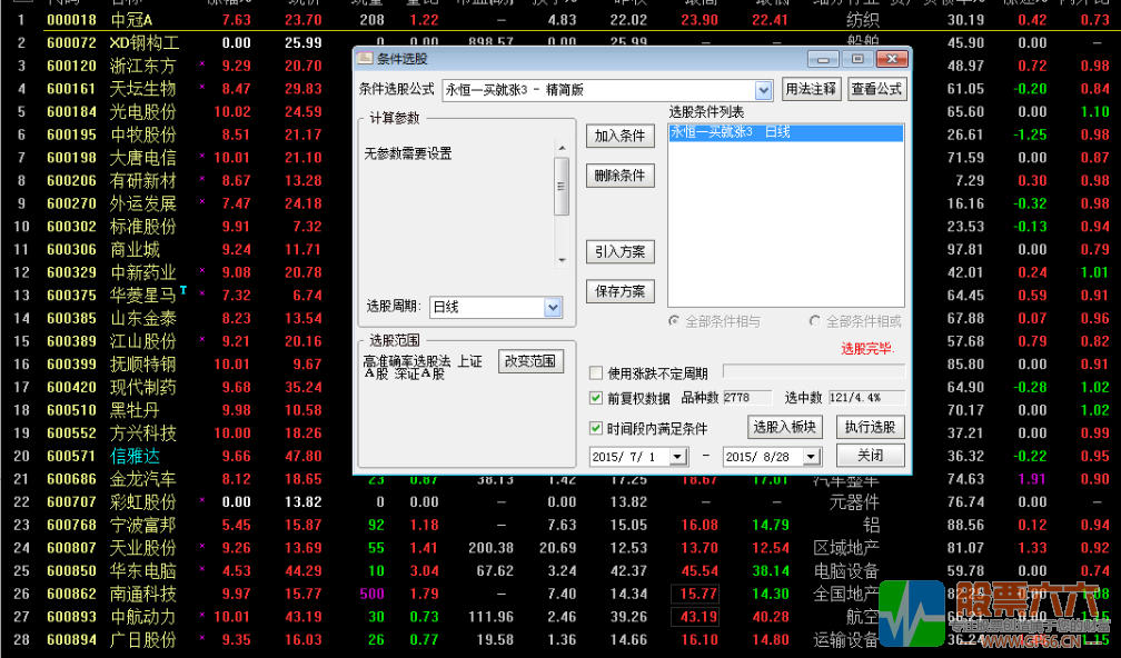 永恒一买就涨3精简版  主图 副图 选股/预警通达信指标