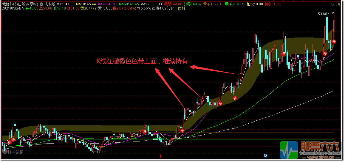 成本线极品形态指标 通达信 主图