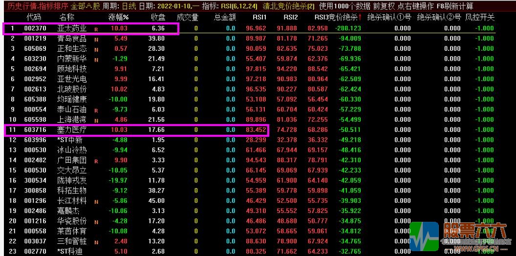 【清北游资竞价绝杀】通达信排序指标和大智慧软件版清北游资竞价专用池+内部培训课