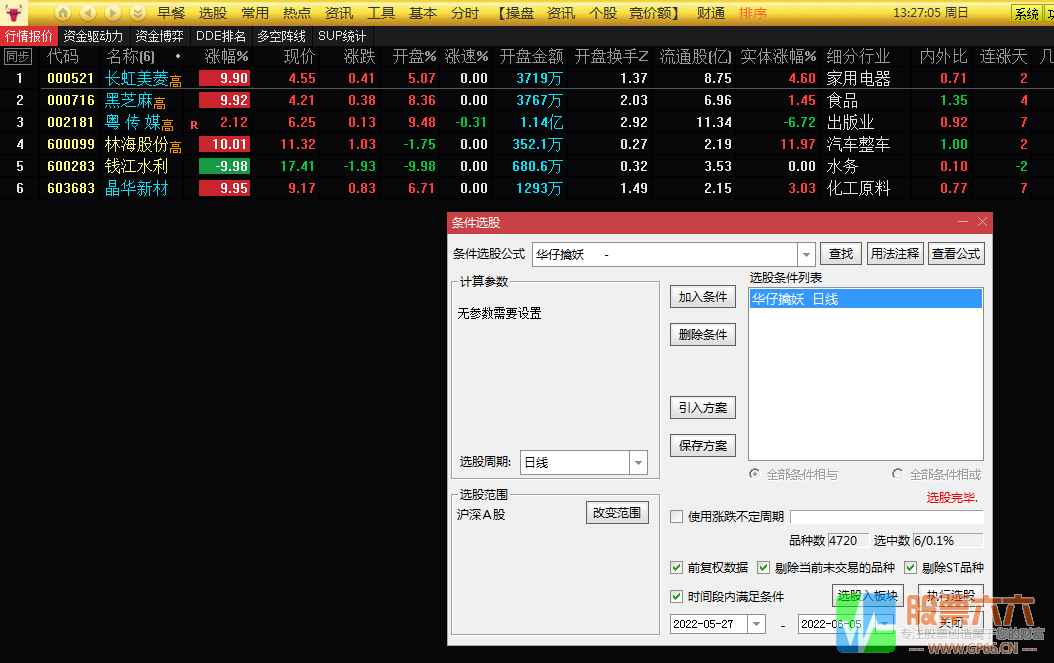 华仔竞价擒妖第一钻 通达信手机版和电脑版两用