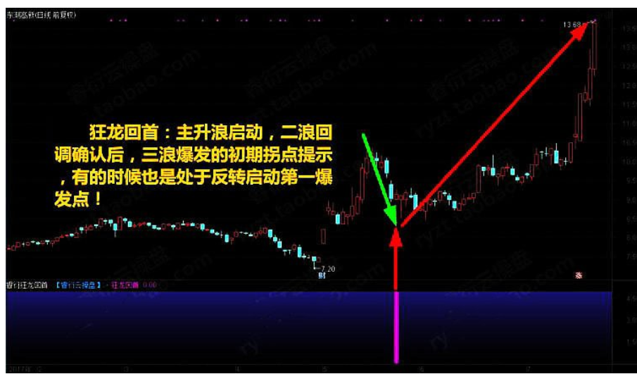 至尊反转王炒股软件股票指标 大阴预警板后接力狂龙回首反转出击反转爆点 选股预警