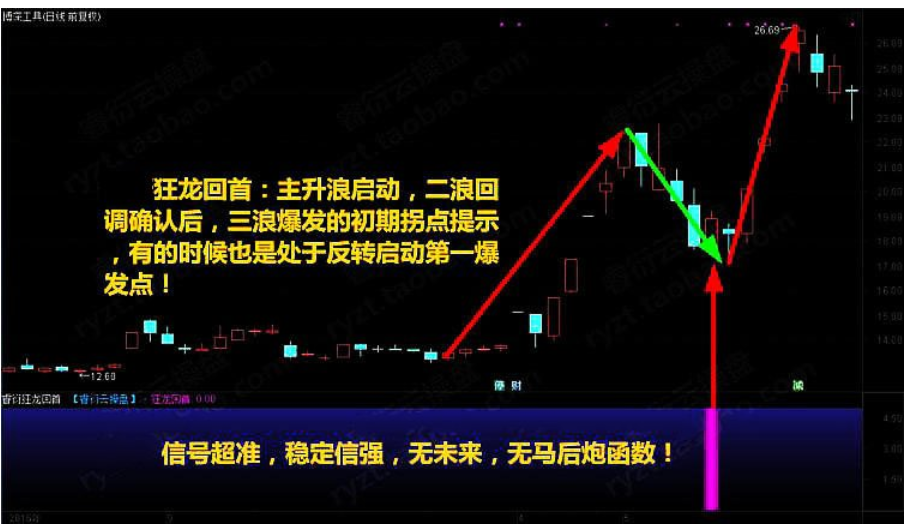 至尊反转王炒股软件股票指标 大阴预警板后接力狂龙回首反转出击反转爆点 选股预警