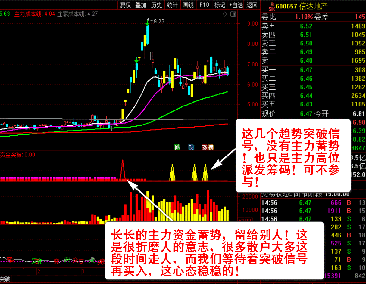 【主力资金突破】套装指标 看清主力动向 跟随主力吃肉 资金趋势选股实