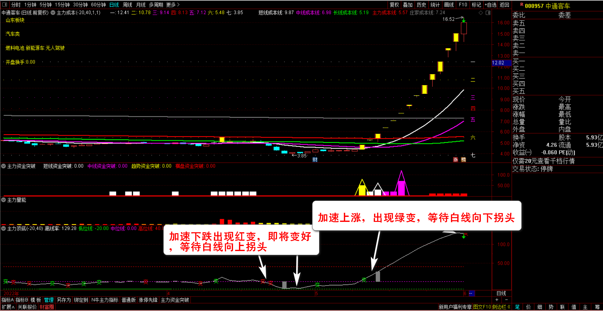 【主力资金突破】套装指标 看清主力动向 跟随主力吃肉 资金趋势选股实