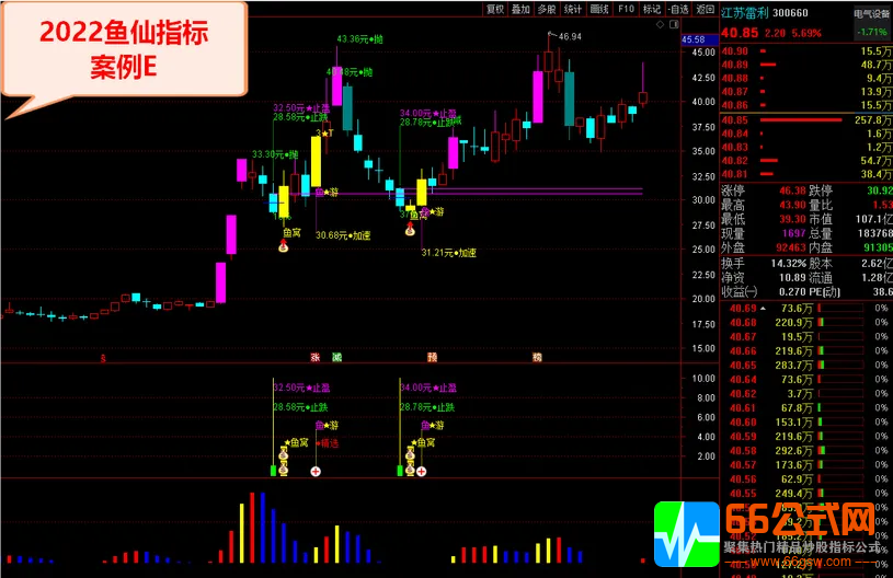 鱼仙指标A2升级版《鱼窝打分+鱼游打分》尾盘专用打分选1支