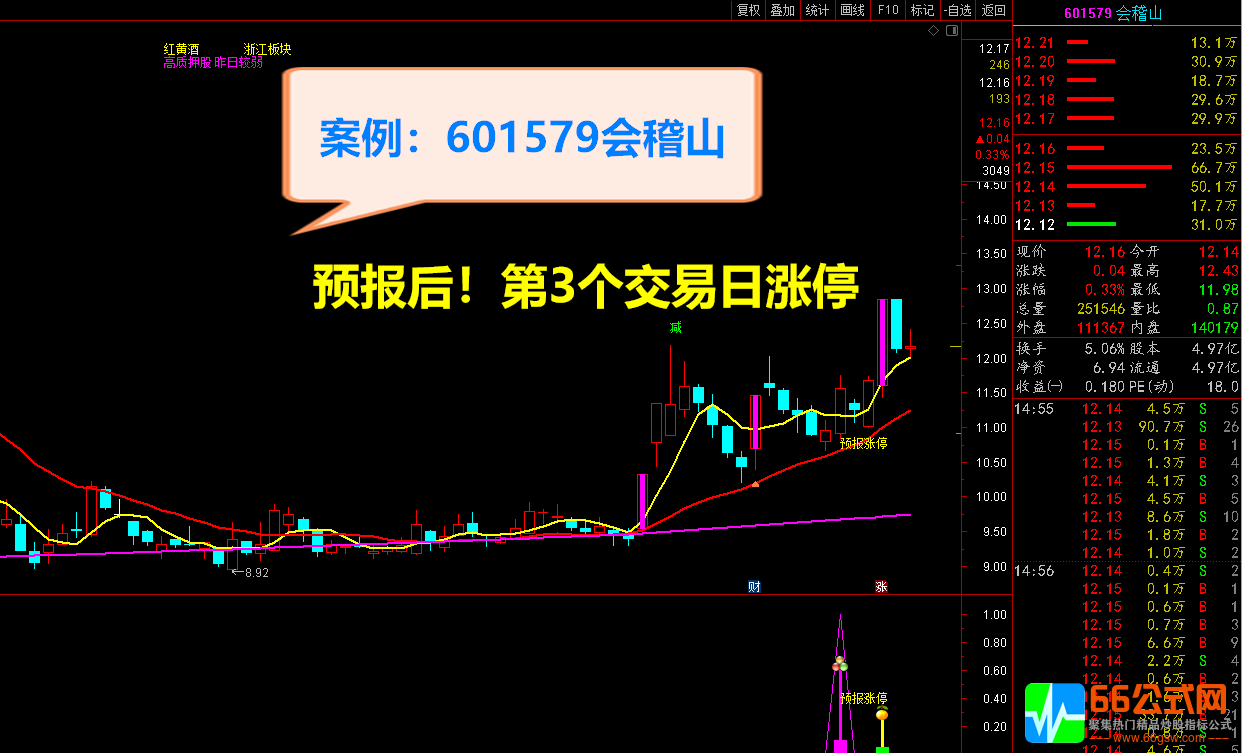 【2021预报涨停+2022升级版】全套指标 短线捉涨停利器 信号预测提前1至5日