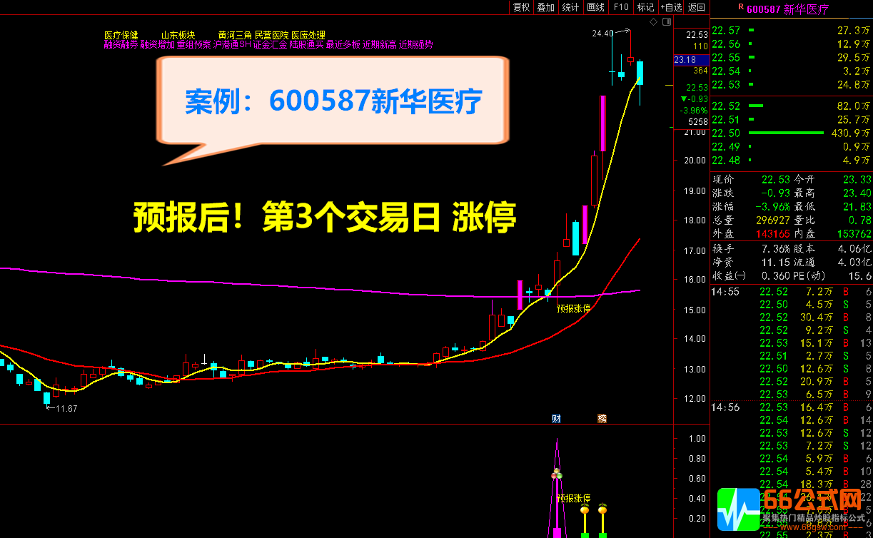 【2021预报涨停+2022升级版】全套指标 短线捉涨停利器 信号预测提前1至5日