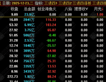通达信【三进四】早盘竞价排序，仅供参考学习研究之用